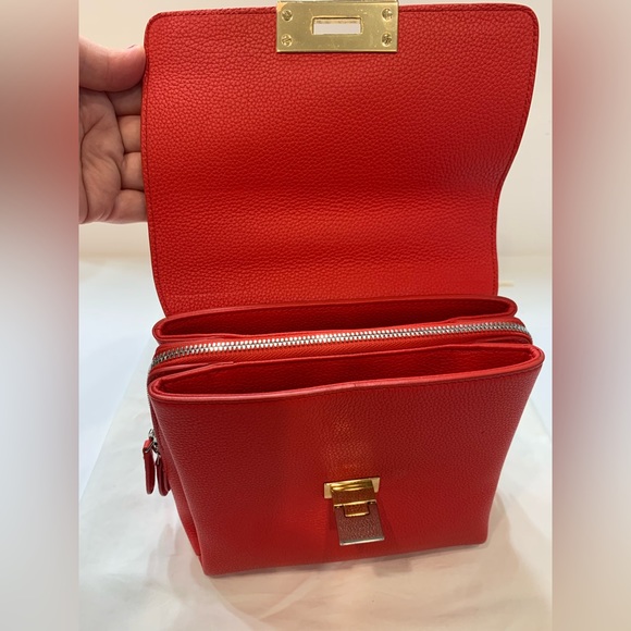 Balenciaga Grained Calfskin Mini Le Dix Red Satchel - Picture 11 of 16